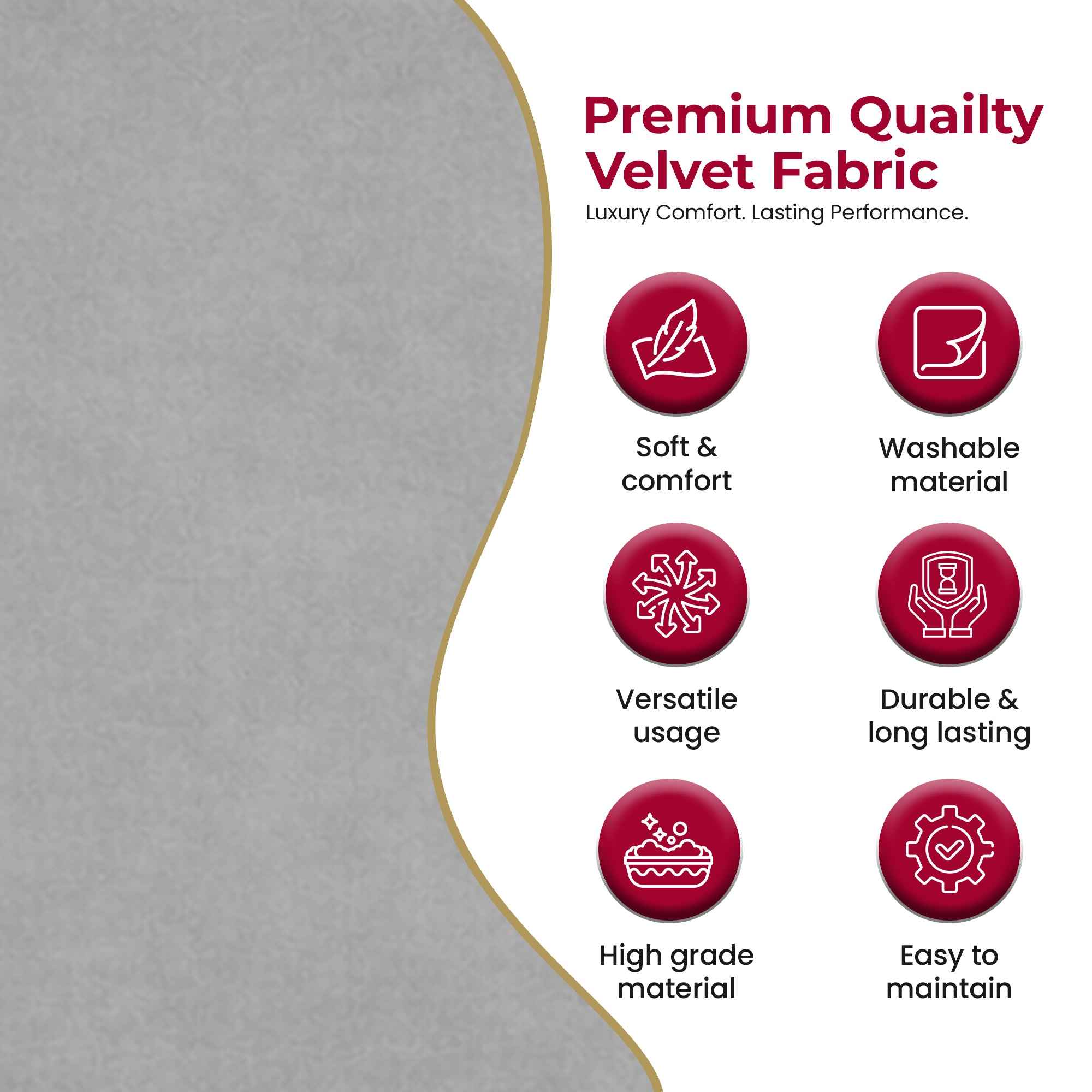 Newport118 Velvet Fabric – Stone