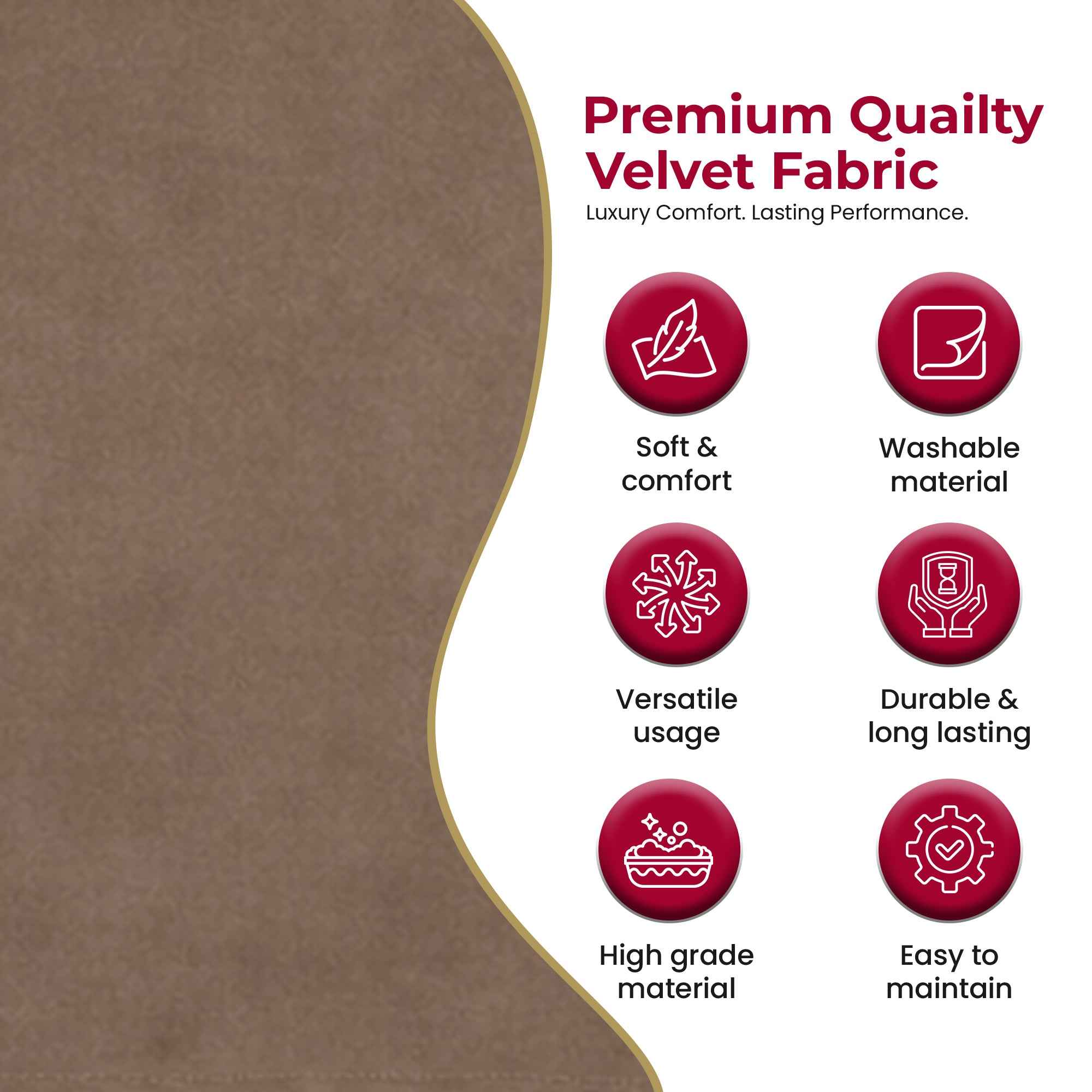 Newport118 Velvet Fabric – Chocolate