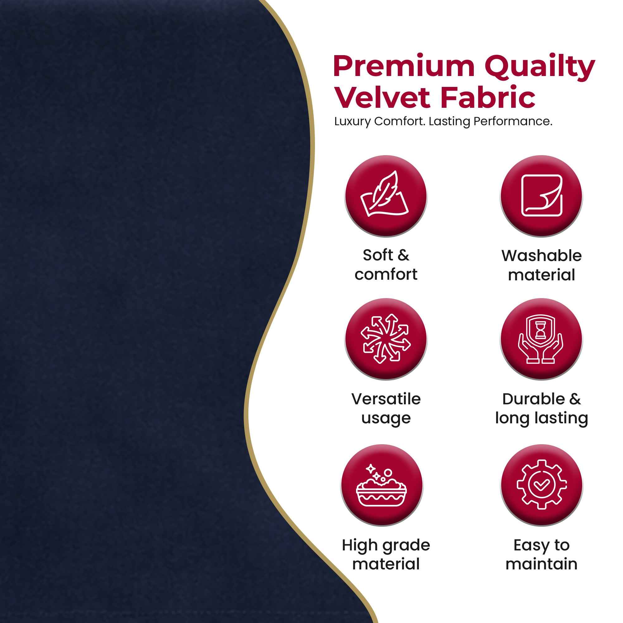 Newport118 Velvet Fabric – Moonlight Blue
