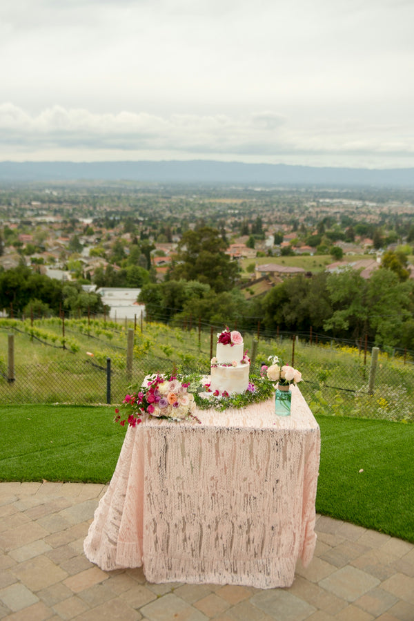 A table that has a cake on top of it