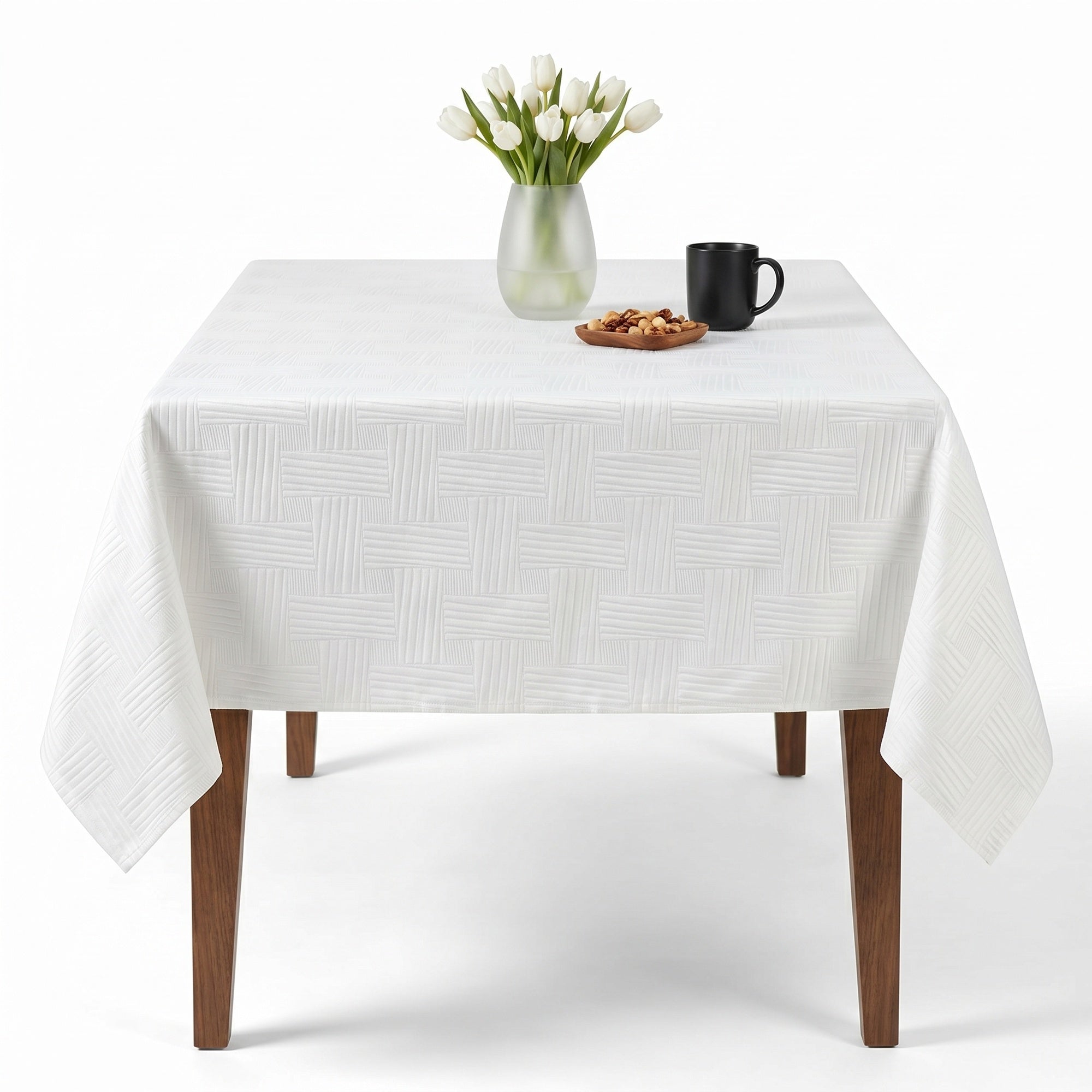 Bangkok White Tablecloth