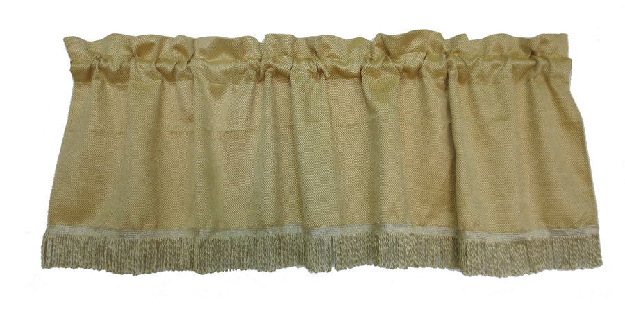 Chenille Abstract Decorative Window Treatment Rod Pocket Curtain Straight Valance