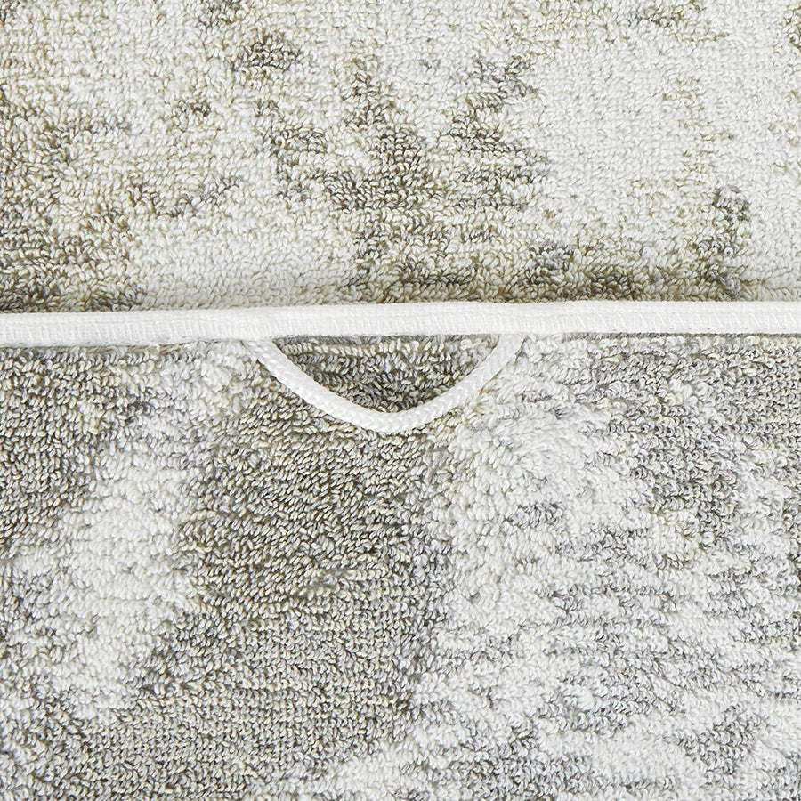 Violet Linen Marble Grey Pattern Hand Towels Set of Two