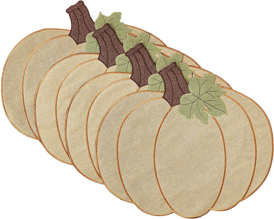 Thanksgiving Harvest Fall Pumpkin Pattern Decorative Place Mats