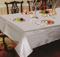 Violet Linen Hotel Collection Table Liner — Silver or White