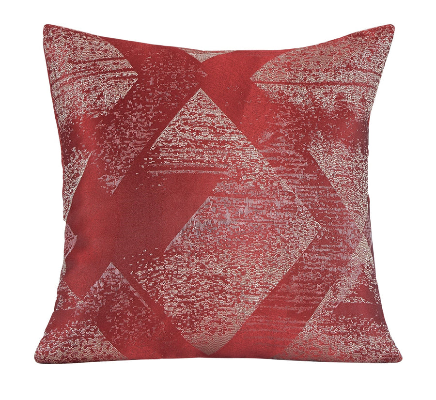 Violet Linen Pacifica Geometric Pattern Decorative Accent Throw Pillow Cover