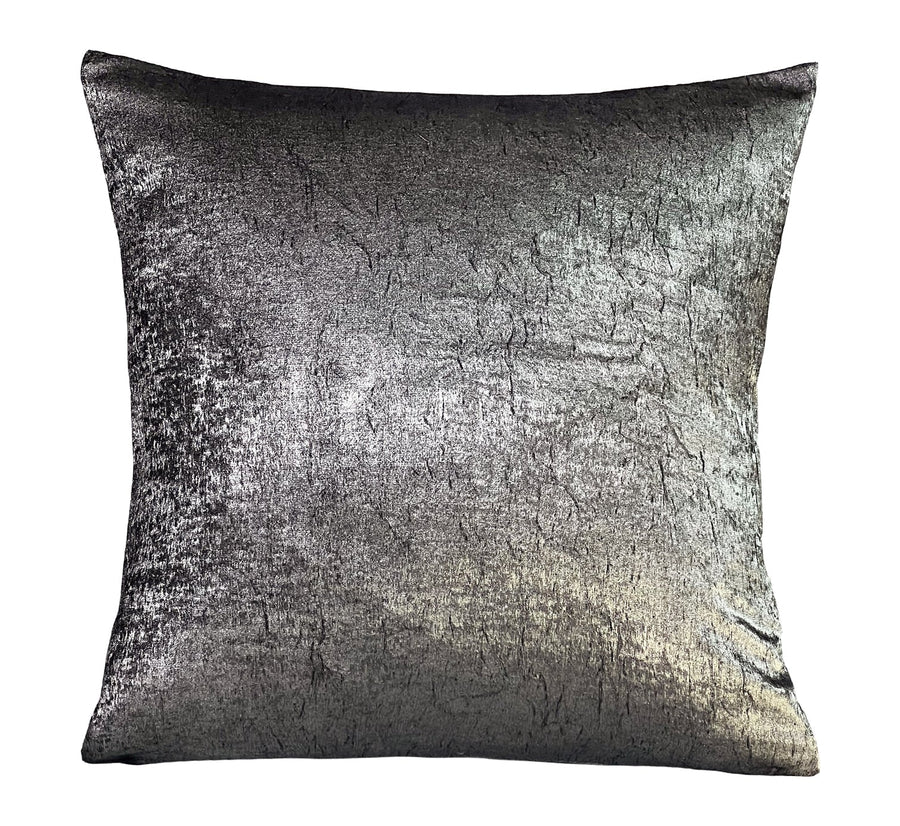 Violet Linen Silky Solid Crushed Pattern Decorative Accent Throw Pillow Cover