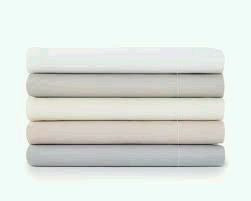 Violet Linen Guesthouse Collection — White Percale Duvet Cover, Fitted Sheets & Pillowcases