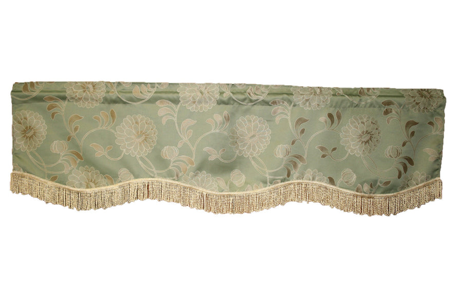 Legacy Damask Decorative Window Treatment Rod Pocket Curtain Straight Valance