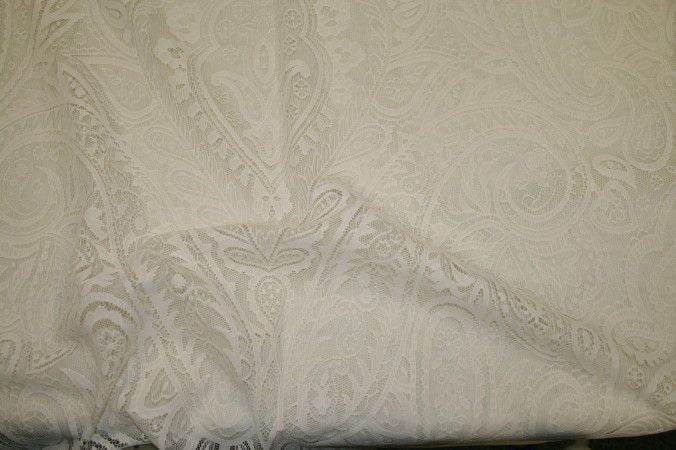 19TH Century Lace Fabric – White