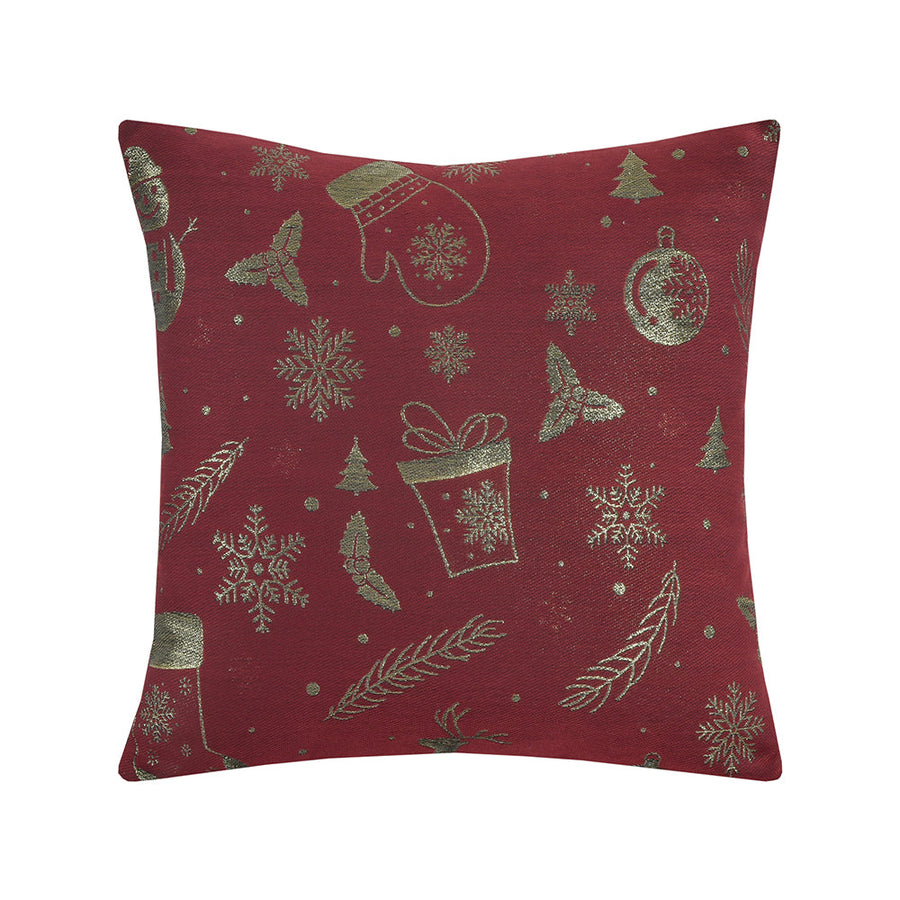 Seasonal Xmas Christmas Holiday Glamours Pattern Decorative Accent Throw Pillow