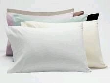 Violet Linen Cotton Sateen Envelope Pillowcases (Pair)