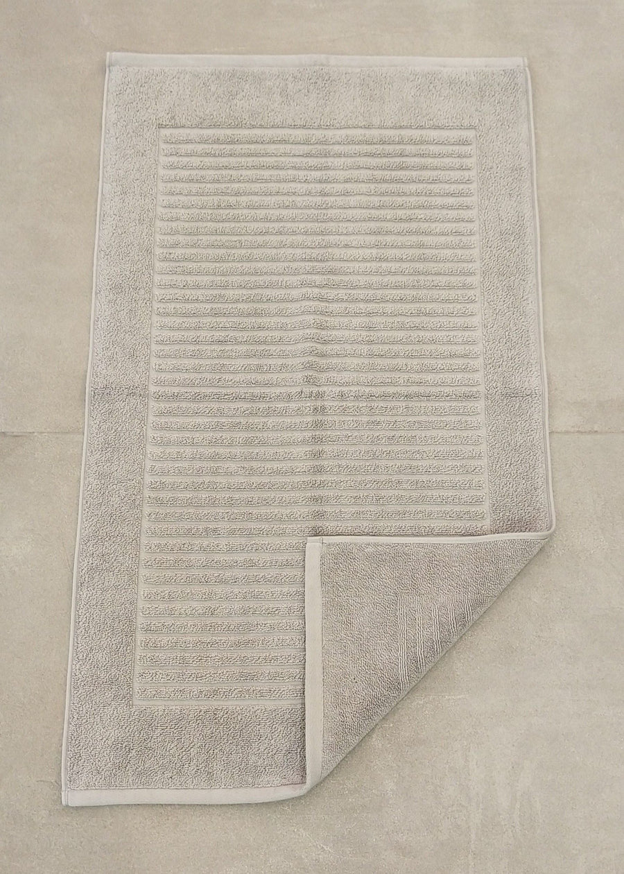 Violet Linen Ribonett Ribbed Terry Towels — Silver Gray