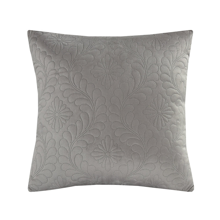 Mosaic Quilted Damask Pattern Decorative Accent Throw Pillow