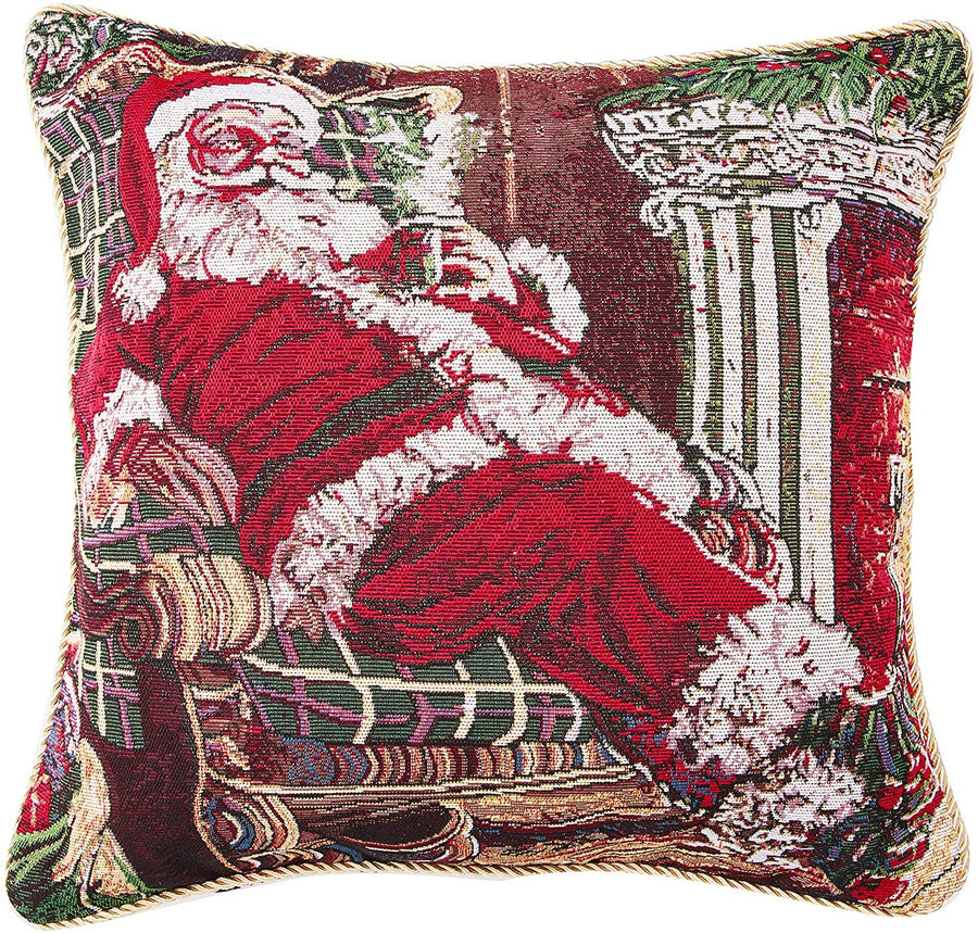 Seasonal Xmas Christmas Holiday Bliss Pattern Decorative Throw Pillow Cover