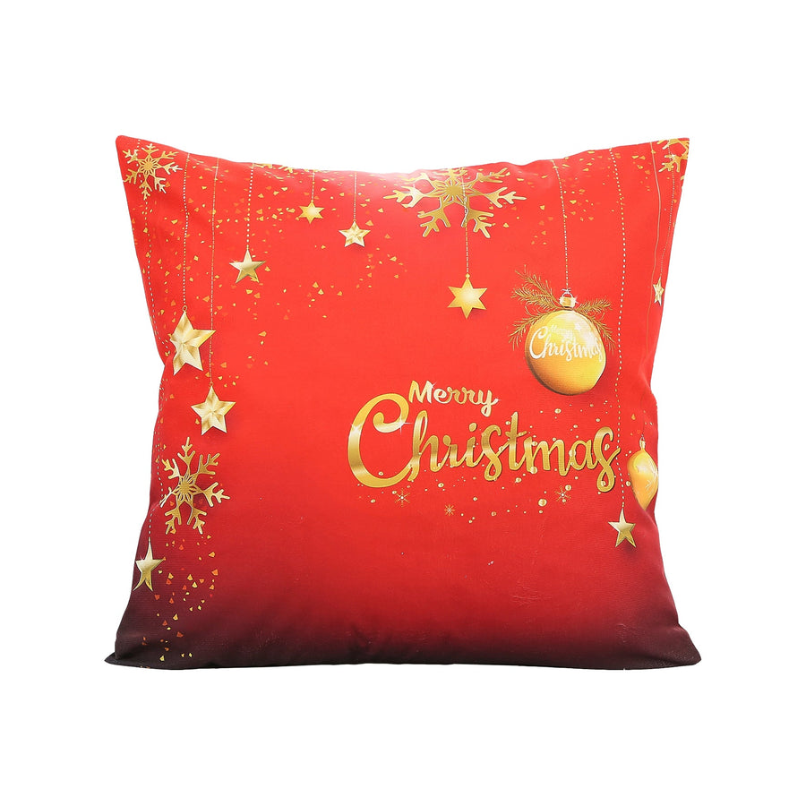 Seasonal Xmas Christmas Holiday Harmony Pattern Decorative Accent Throw Pillow Cover