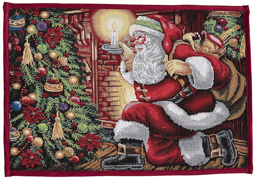 Seasonal Tapestry Xmas Decorative Area Rug, Doormat