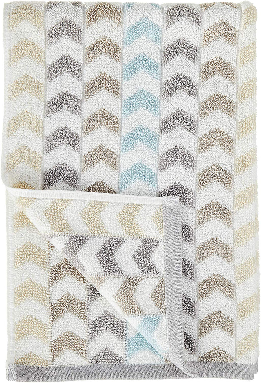 Violet Linen Versailles Multi Pattern Hand Towels Set of Two