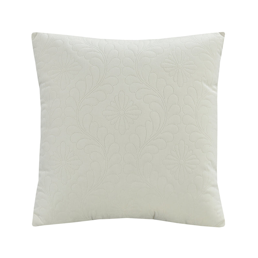 Mosaic Quilted Damask Pattern Decorative Accent Throw Pillow Cover