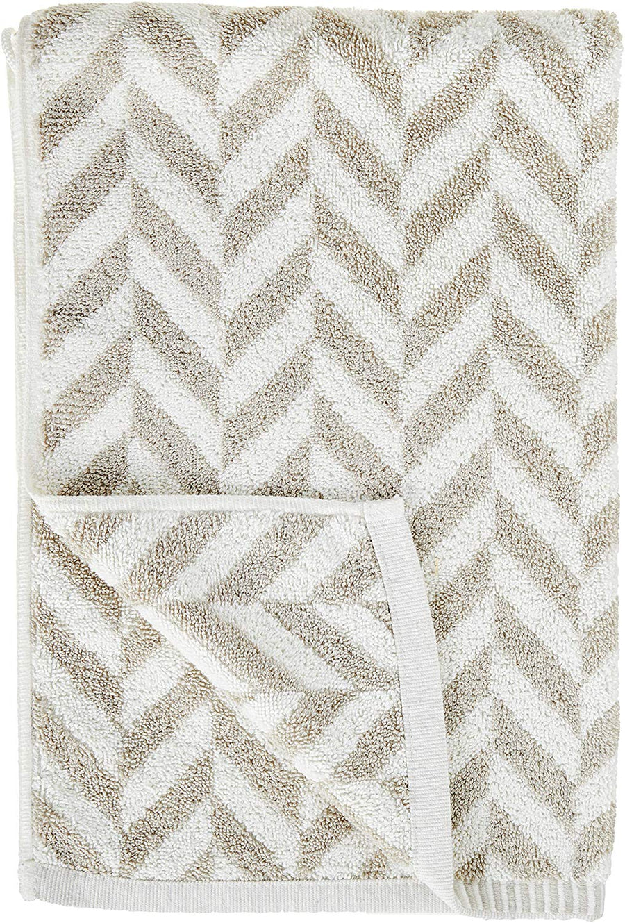 Violet Linen Versailles Grey Pattern Hand Towels Set of Two