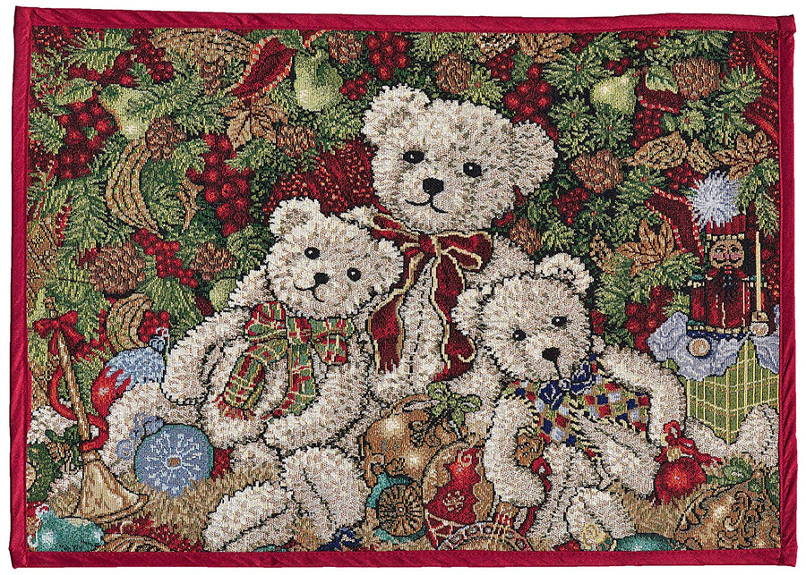 Seasonal Tapestry Xmas Decorative Area Rug, Doormat
