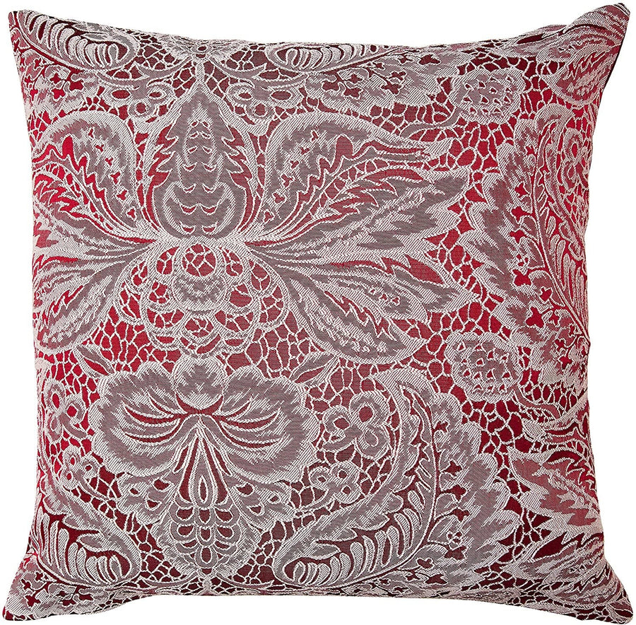 Pacifica Lace Look Damask Pattern Decorative Throw Pillow Cover