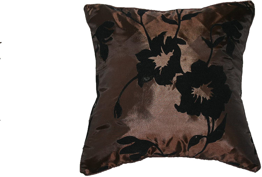 Silky Floral Decorative Throw Pillow Covers