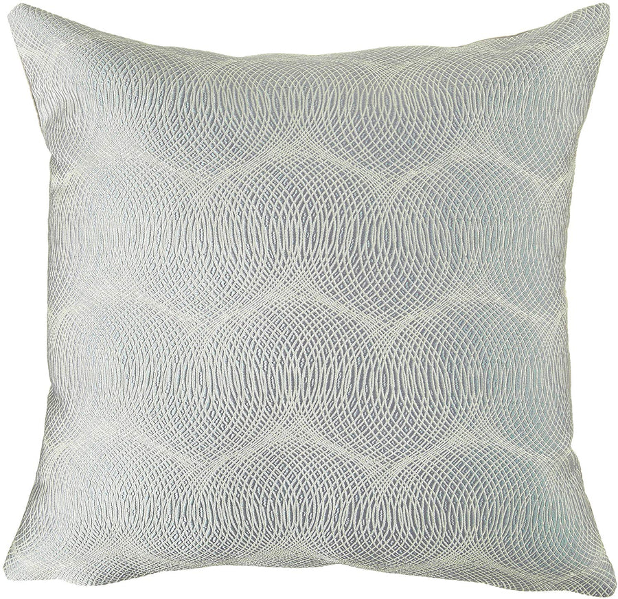 Circular Full Concentric Rings Spiral Pattern Decorative Throw Pillow Cover