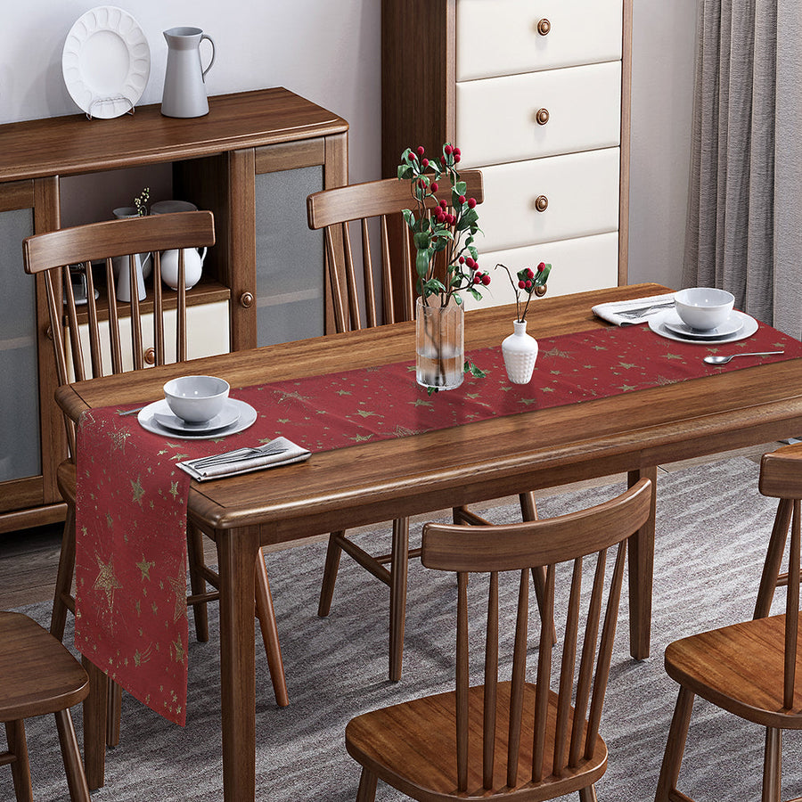 Seasonal Xmas Christmas Holiday Glamour's Pattern Decorative Table Runner