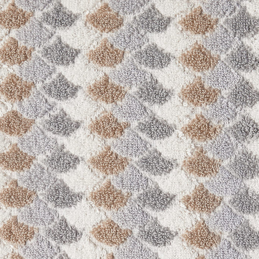 Violet Linen Mirage Taupe Pattern Hand Towels Set of Two