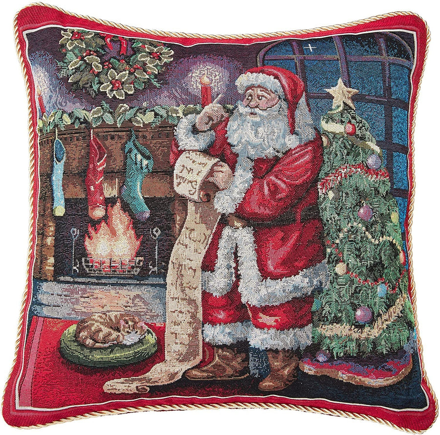 Seasonal Xmas Christmas Holiday Bliss Pattern Decorative Throw Pillow Cover