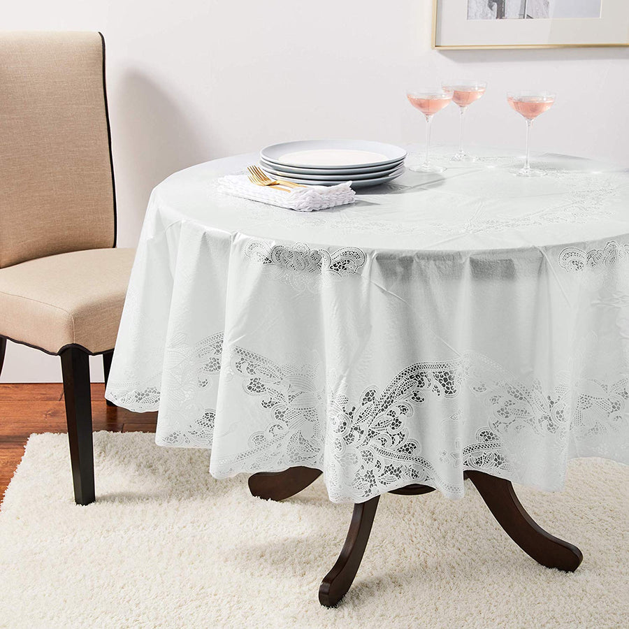 Vinyl Lace Battenberg embossed Floral Pattern