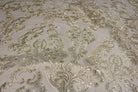 natural AINSLEY Embroidered Sheer Sequin Fabric by the Yard - 54 Inch Wide