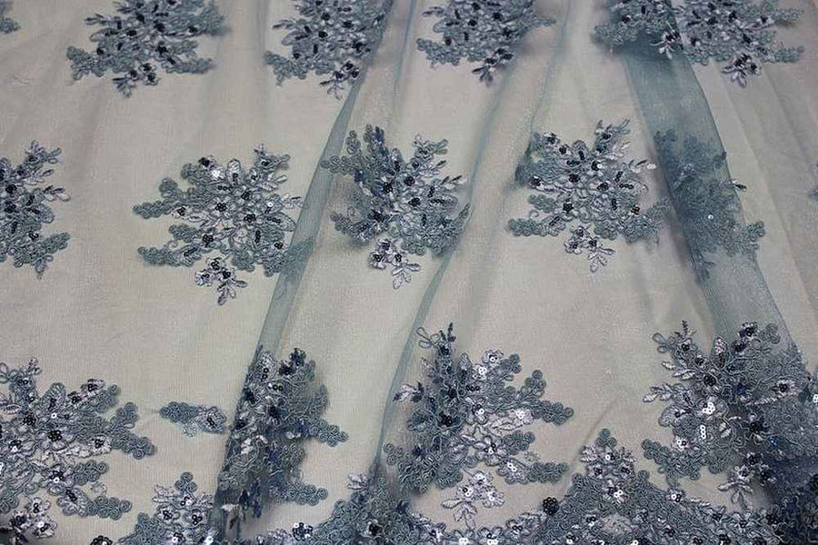 ALLEY Mesh Sequin Fabric, 54 Inch. in Width