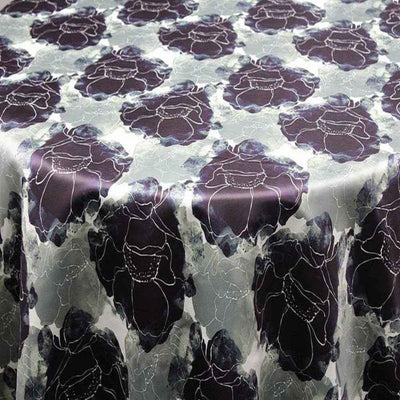 Azalea Digital Print Fabric – Dark Navy