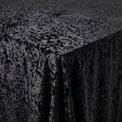 Allendale Black Tablecloth — fabric detail