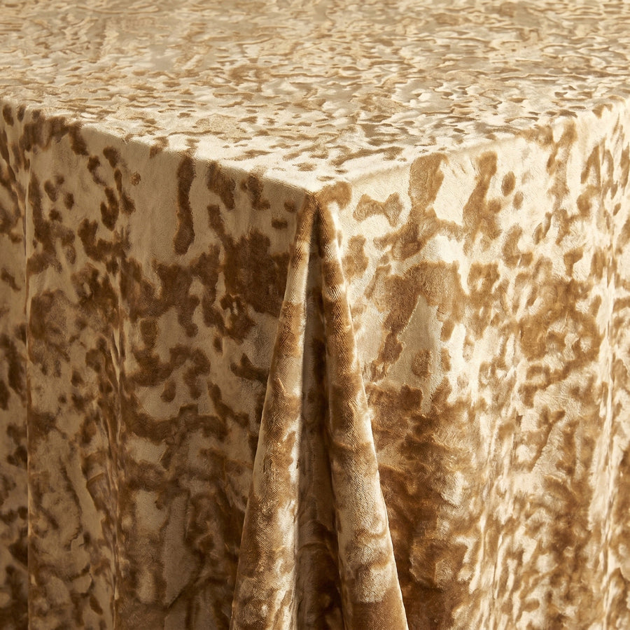 Allendale Gold Tablecloth — fabric detail