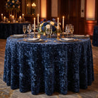 Allendale Navy Tablecloth — styled table