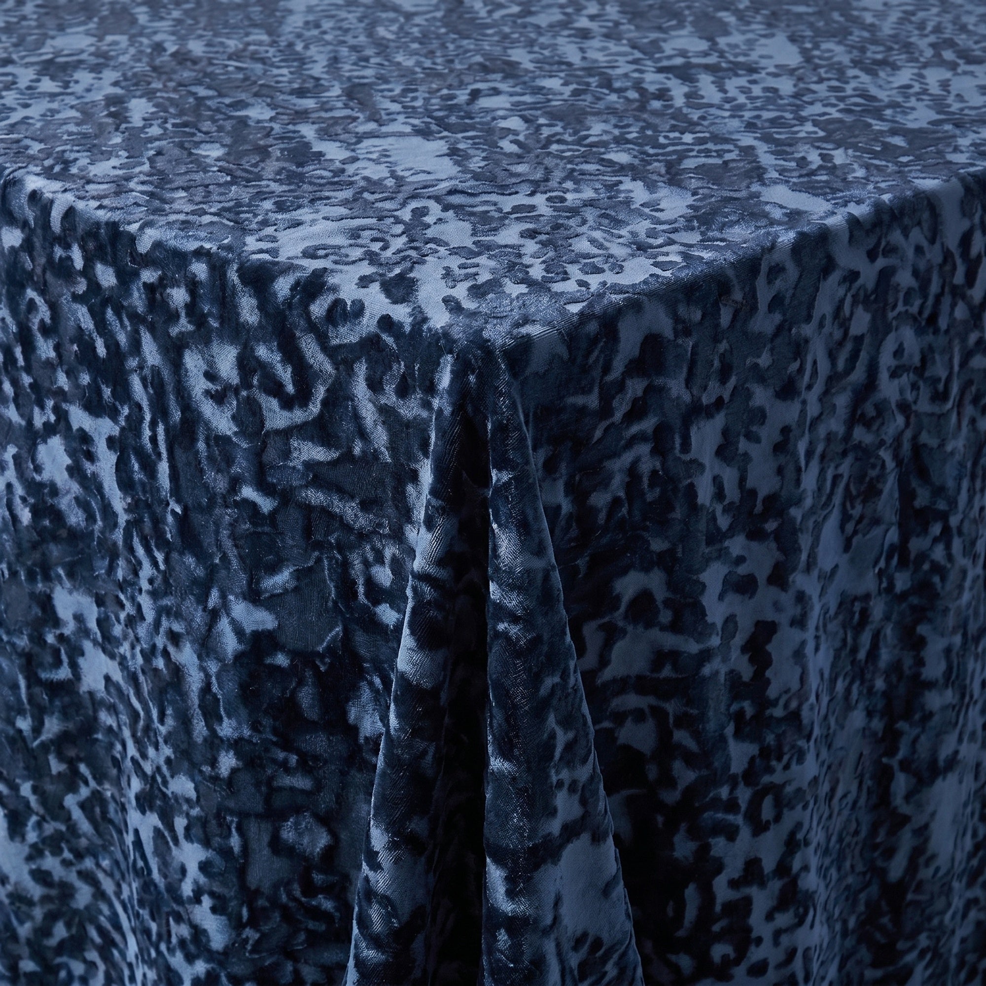 Allendale Navy Tablecloth — fabric detail