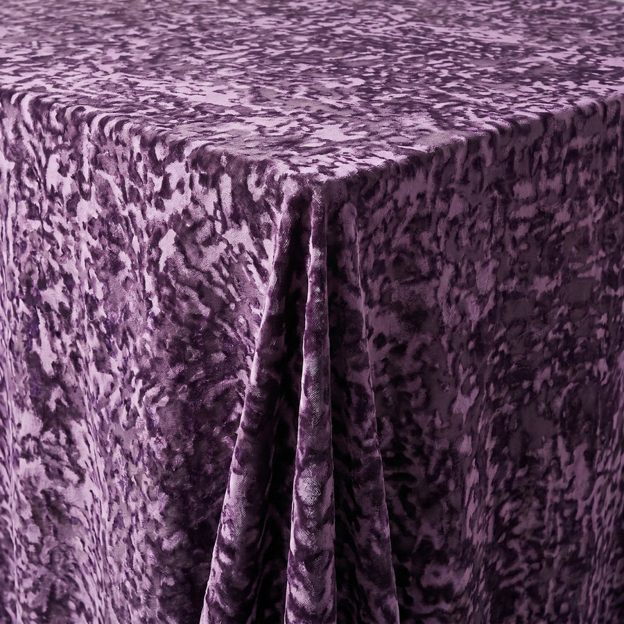 Allendale Plum Tablecloth — fabric detail