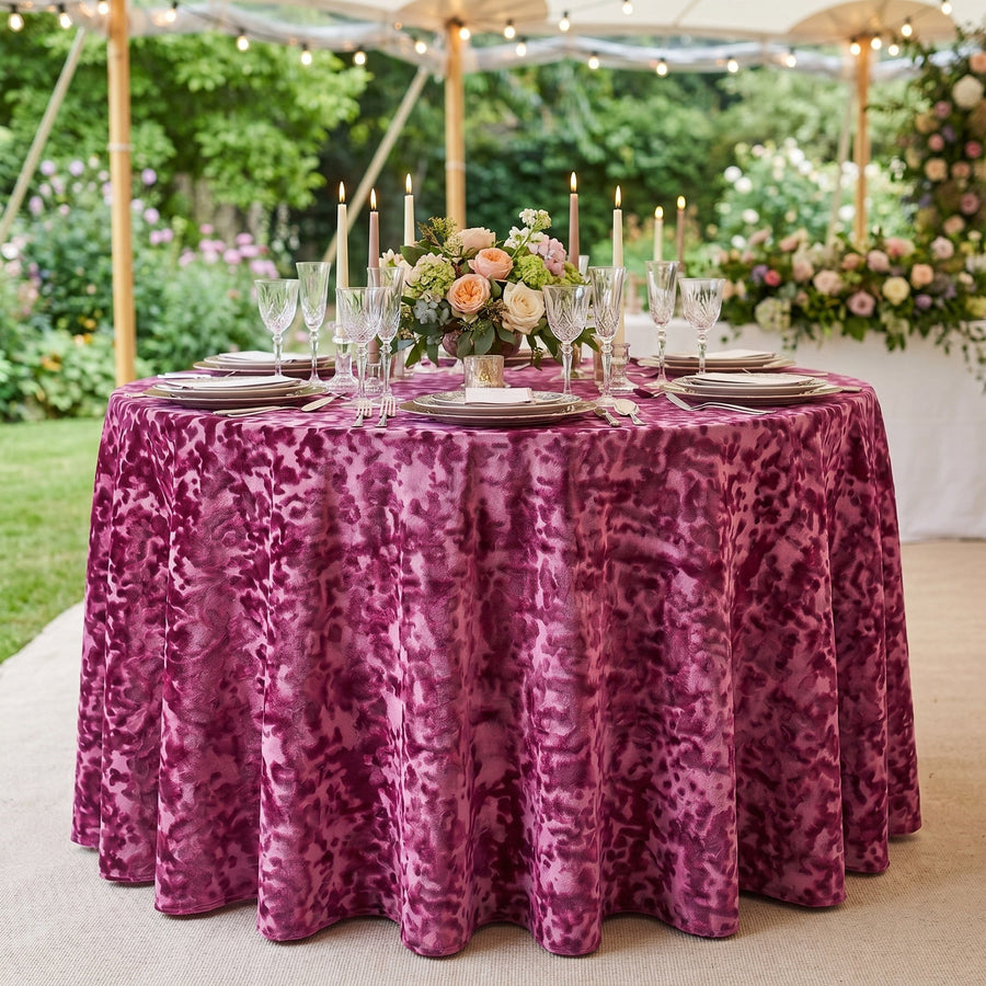 Allendale Rose Tablecloth — styled table
