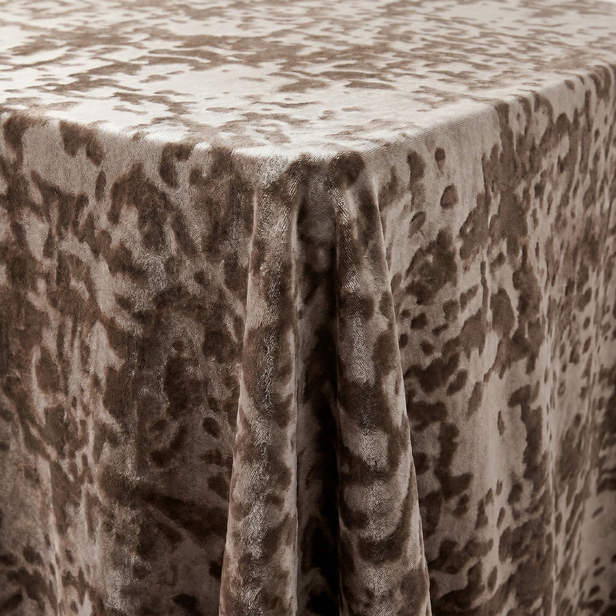 Allendale Taupe Tablecloth — fabric detail
