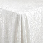 Allendale White Tablecloth — fabric detail