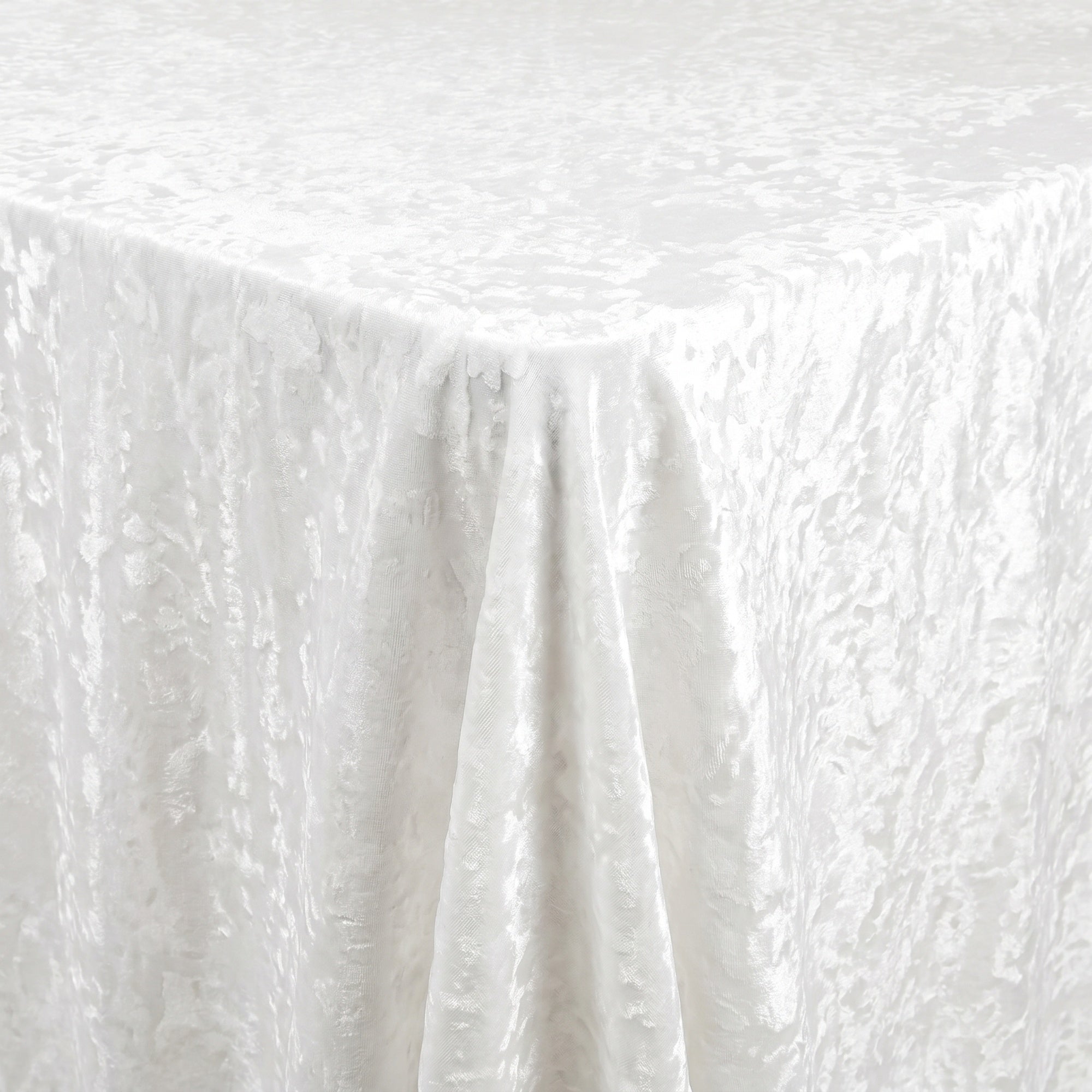 Allendale White Tablecloth — fabric detail