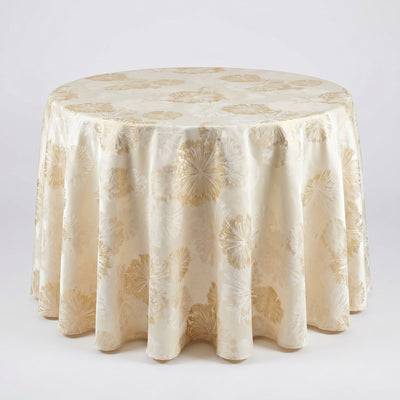 Allium Jacquard Tablecloth – Gold