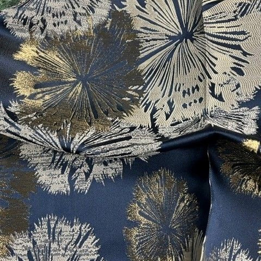 Allium Navy Tablecloth — fabric swatch
