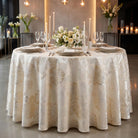 Allium Off White Tablecloth — styled table