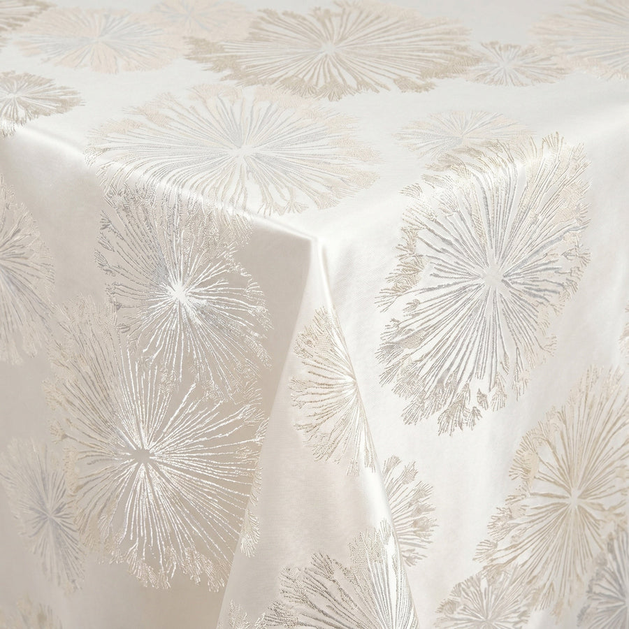 Allium Off White Tablecloth — fabric detail
