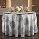 Allium Onyx Tablecloth — styled table