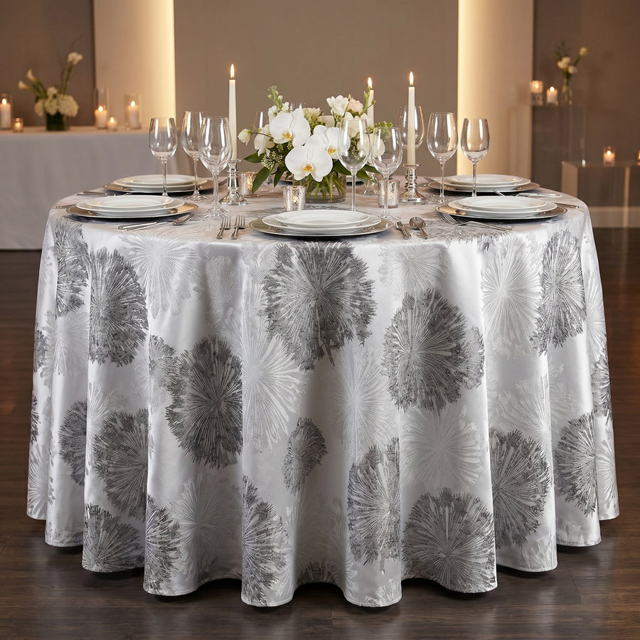 Allium Onyx Tablecloth — styled table